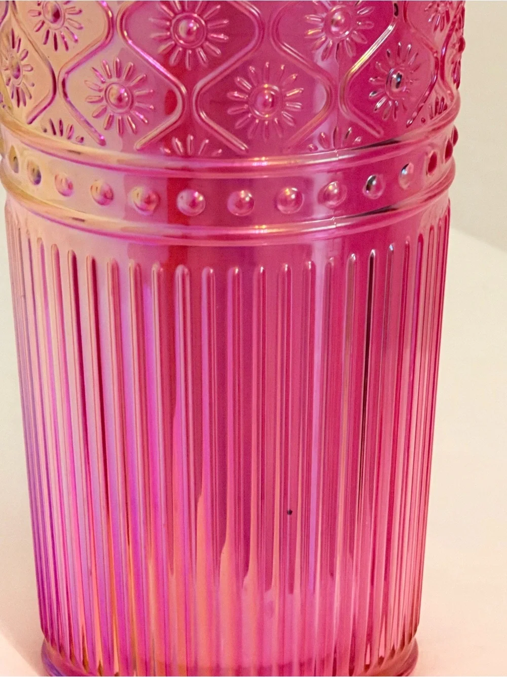 Mainstays Pink Textured 26 oz Tumbler with Lid & Straw 💖